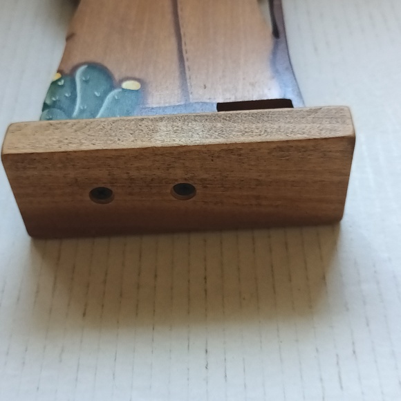 Folk Art Wood Grandeur Noel Rustic Santa Old Saint Nick Hand Painted Figurine - Picture 9 of 13